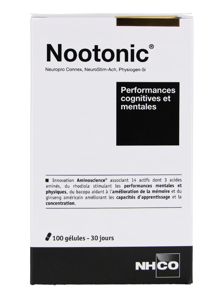 NHCO Nootonic Performances Cognitives et Mentales 100 Unités